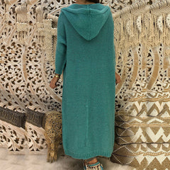Casual Loose Hooded Knitted Cardigan