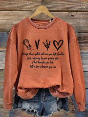 Salt Rosemary Lavender Love Practical Magic Printed Sweatshirt