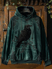 Gothic Dark Crow Halloween Prints Hoodie