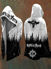 Black Metal Art Print Hooded Jacket