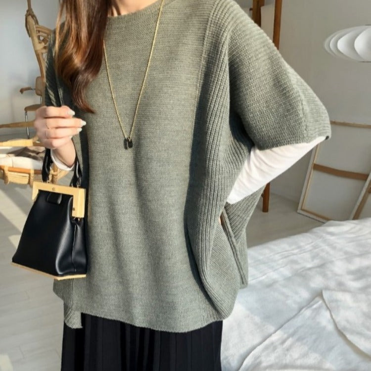 Autumn winter vest cape casual sweater
