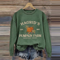 Women's Hagrid's Pumpkin Farm Print Sweatshirt