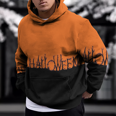 Men's Halloween Loose Casual Hoodie
