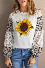 Women's Sunflower Graphic Animal Top