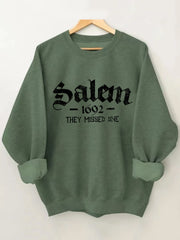 Salem 1692 They Missed One Halloween Sweatshirt