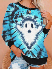 Lovely Ghost Inspired Tie Dye Sweatshirt