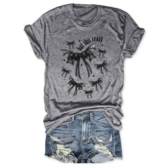 Halloween Bat Shit Crazy Gothic Coquette Bow T-Shirt