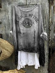 Women's I Am A Witch Art Print Blouse
