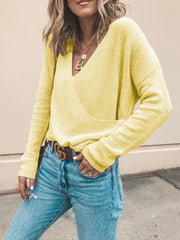 Front Overlap All-Match Sweater