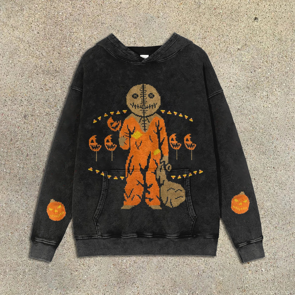 🎃🎃Halloween Cartoon Pumpkin Boy Print Hoodie