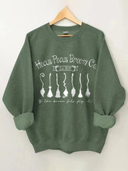 Hocus Pocus Broom Co. Printed Sweatshirt