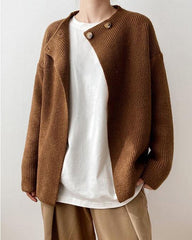 Women Retro Loose Knit Sweater