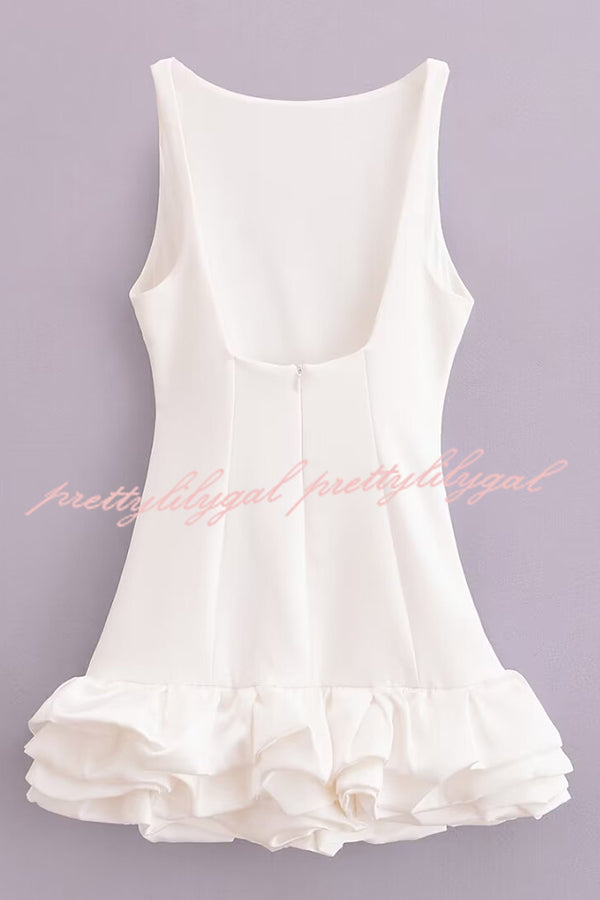 Solid Color Sexy Sleeveless Slim Mini Dress
