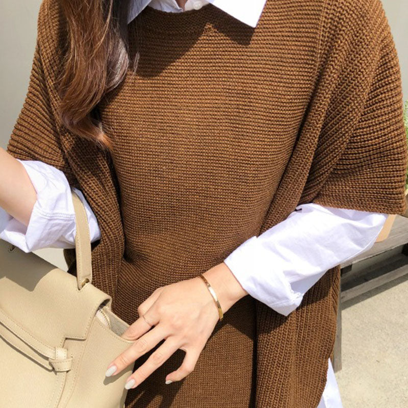 Autumn winter vest cape casual sweater
