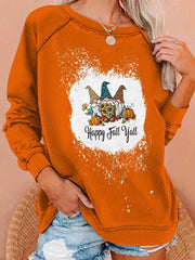 Casual Printed Long Sleeve Sweatshirt