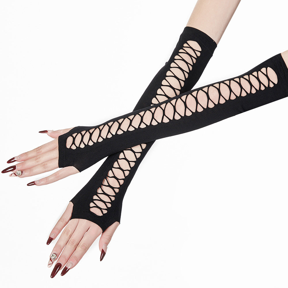 Gothic Hollow Design Gloves