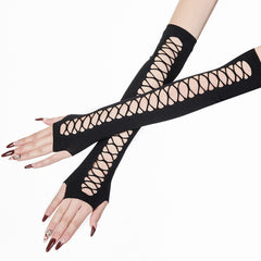 Gothic Hollow Design Gloves