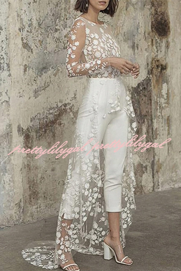 White Wedding Jumpsuit
