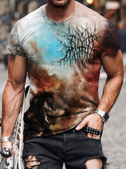Hell's Horse Black Metal Print Men's T-Shirt