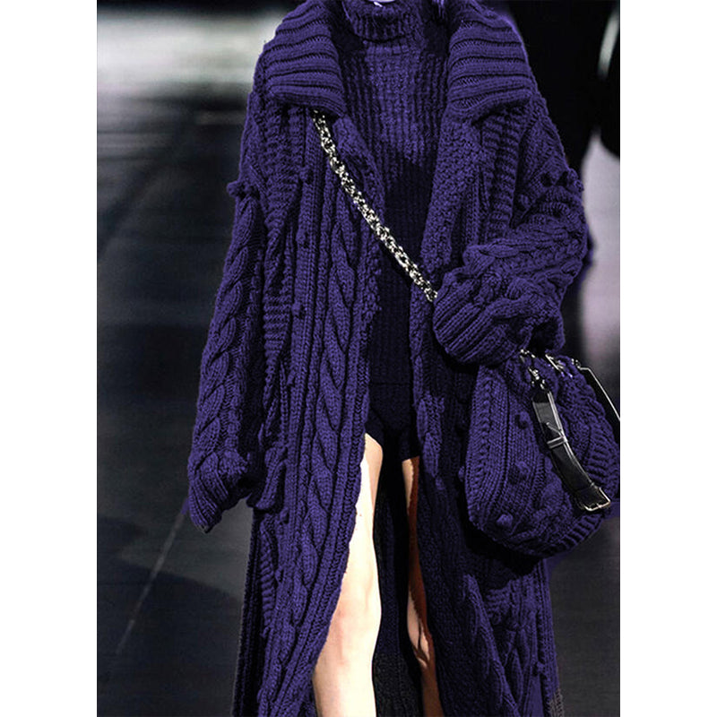 Fashion Loose Twist Knit Cardigan