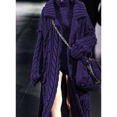 Fashion Loose Twist Knit Cardigan