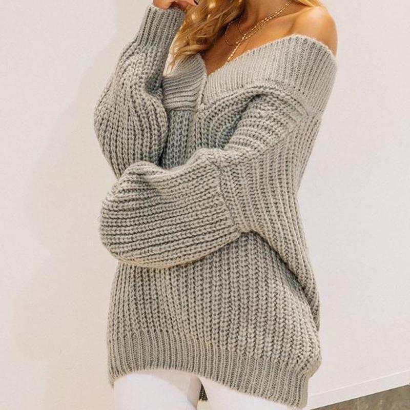 Stylish Off Shoulder Oversize Sweater