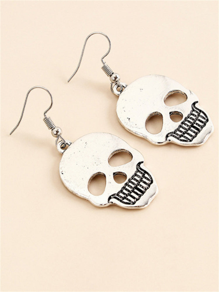 Halloween & Day Of The Dead Skull Dangle Earrings