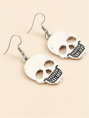 Halloween & Day Of The Dead Skull Dangle Earrings