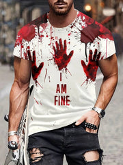 Men's I'M Fine Print T-Shirt