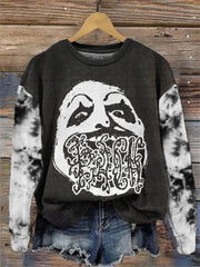Halloween Horror Movie Clown Tie-Dye Print Sweatshirt
