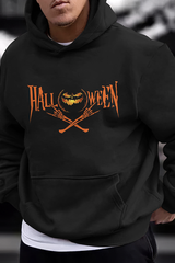Men's Halloween Pumpkin Loose Hoodie