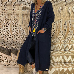 Casual Loose Hooded Knitted Cardigan
