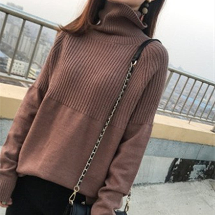 Turtleneck Retro Loose Pullover Sweater